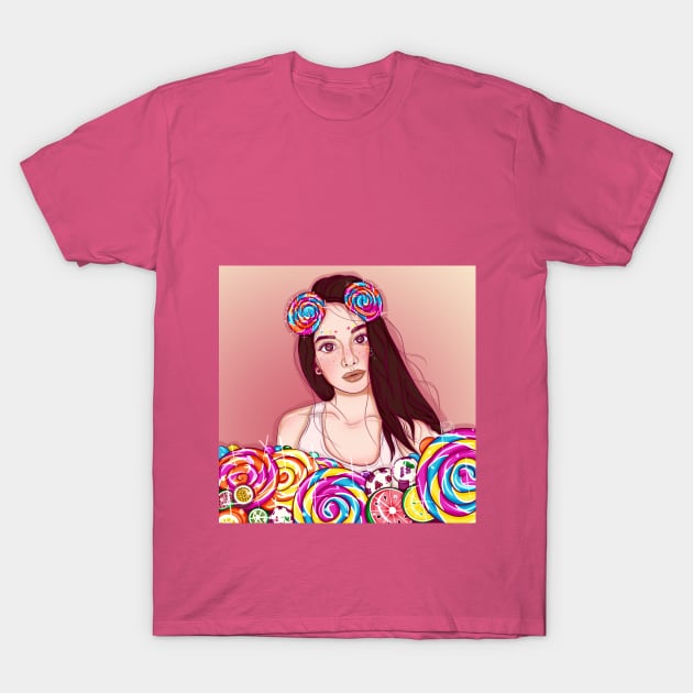 candy girl T-Shirt by kira4ka93